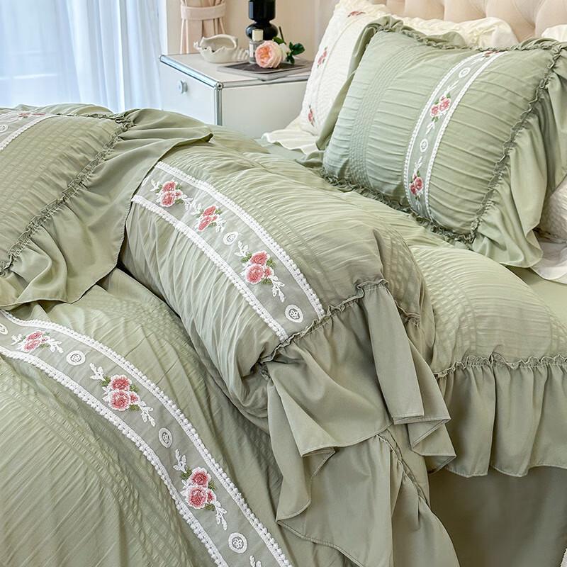 Luowei Washed Cotton Bubble Gauze Bedding Set