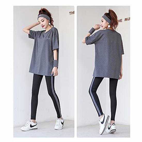 Sujpjheed and Fitness Jersey Top and Bottom Training Jersey Set Women's Sportswear, Yoga, Set, Set, Wear, Activewear, Quick-Drying, Sweat-Wicking