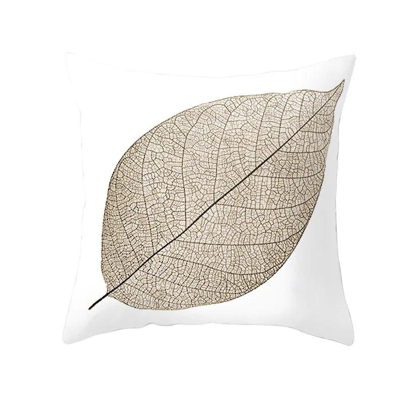 Bedroom Sofa Living Room Pillowcase Autumn Maple Leaf  Fresh Print Floral Plant Cushion Cover