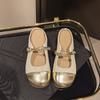 Fashion Female Shoes Slippers Flat Mules For Women 2025 Shallow Slides Cover Toe New Mary Janes Bling Mules For Women 2025 Female Shoes