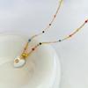 European & American Retro Minimalist Beaded Natural Stone Women's Necklace - Elegant Layered Clavicle Chain