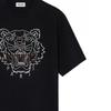 Kenzo Classic Tiger Head T-Shirts Men's Black Crew Neck Moderate Straight Fit FB65TS0894YF-99