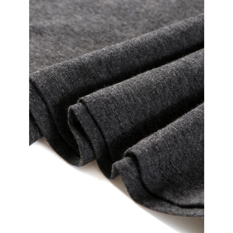 Herren Langarm Rundhals T-Shirts Locker und Atmungsaktiv Lässiges Raglan Top