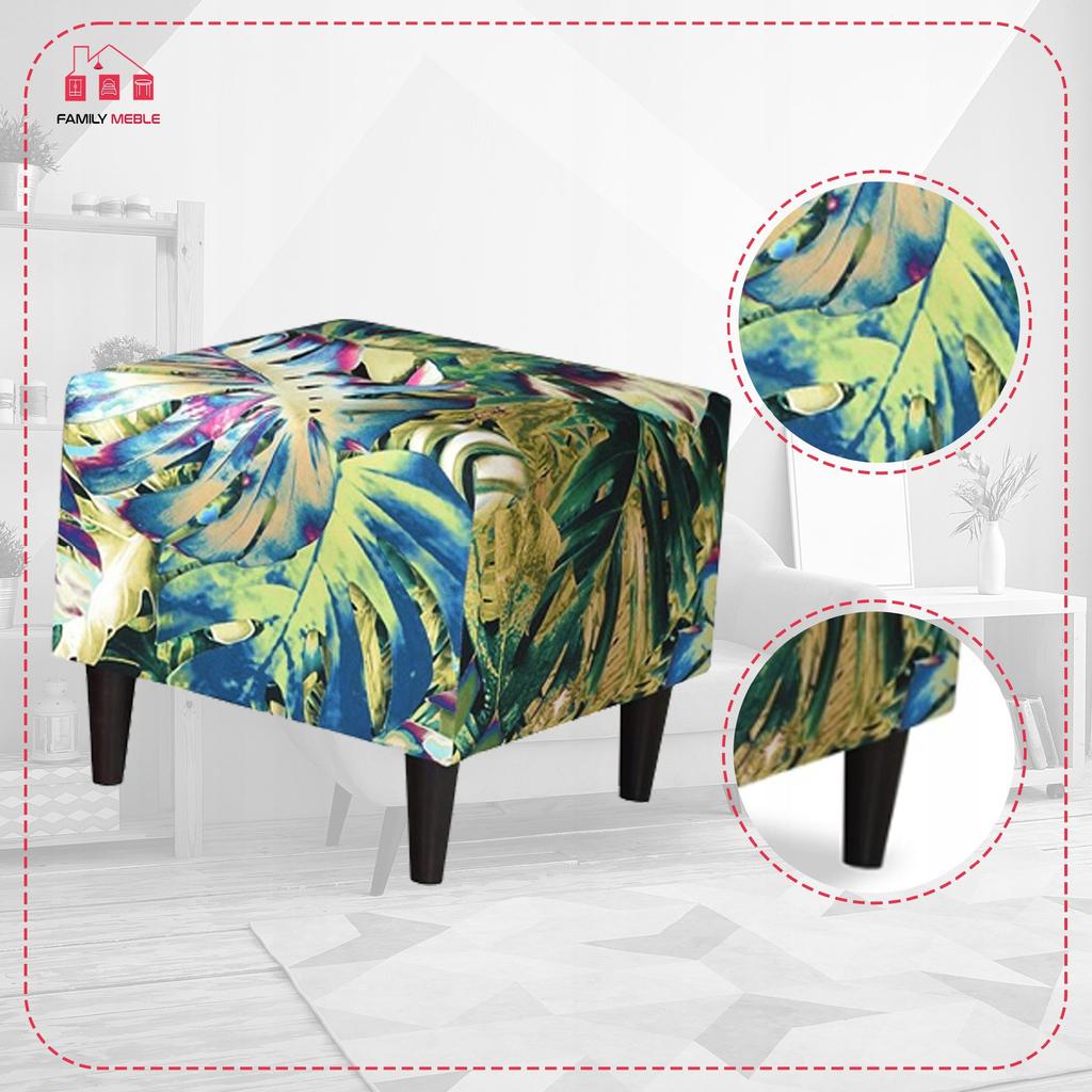 Pufa puf podnóżek siedzisko Ari Print Family Meble