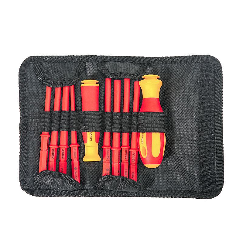 10PCS Magnetic Screwdriver High Hardness Detachable Plum Blossom Screwdriver Electrician Professional Set