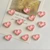 10pcs Pink Love Fridge Magnets Festival Gifts Heart-shaped 3D Refrigerator Stickers Valentine's Day Decoration