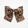 MERRYMOTIVE Leopard Pattern Double Ribbon Hairpin