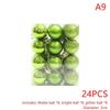 24 Piezas 3Cm Adornos de Bolas de Navidad Bolas para Árbol de Navidad Colgante para Árbol de Navidad Suministros Festivos para Fiestas Decoración Navideña