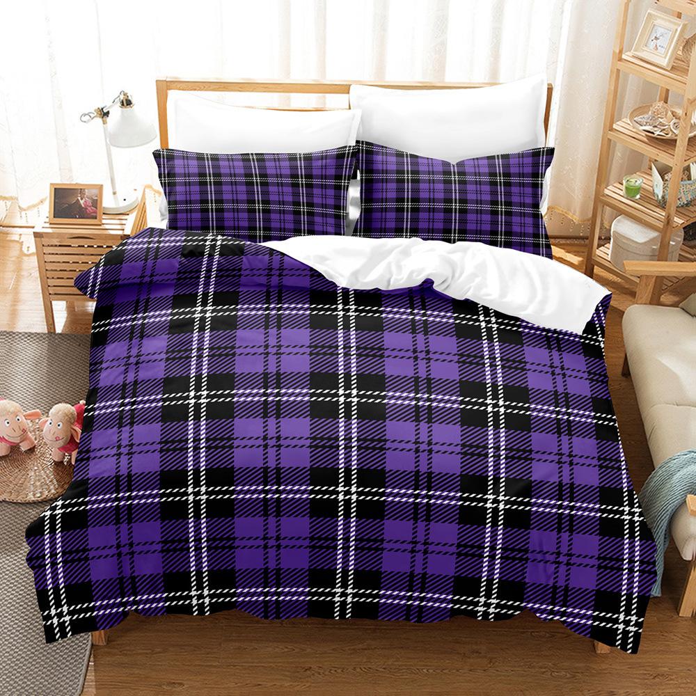 Sanded Art Pattern Three-Piece Digital Printing Bedding