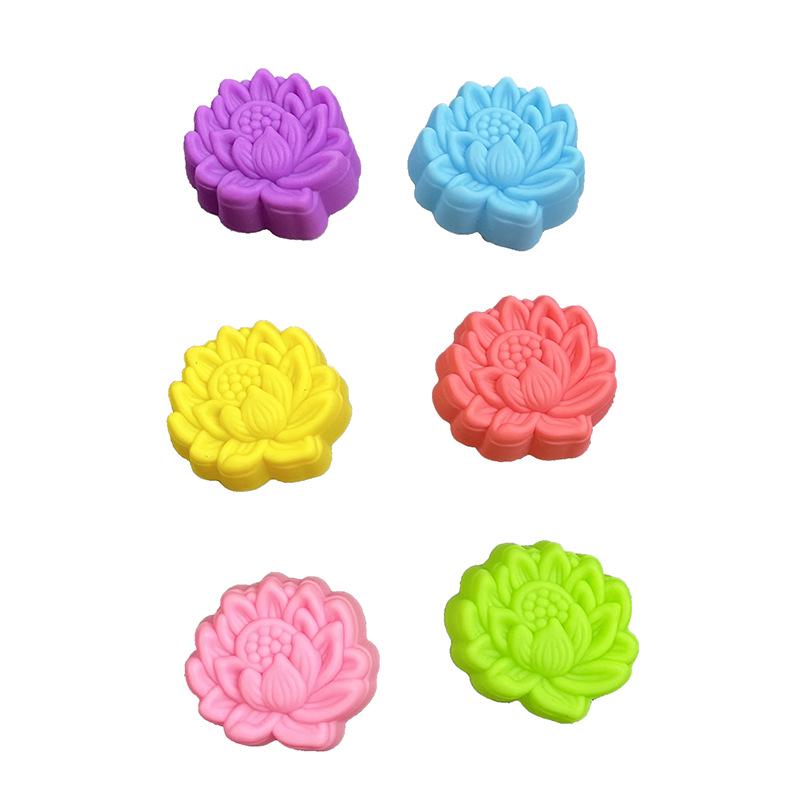 Lotus Silicone Mold: 5cm Cake, Candle, Aroma, Epoxy, Handmade Soap Mold Cups