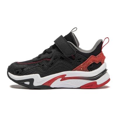 Cloud V3 Kids Non-Slip Shock Absorbing Wear-Resistant Low-Top Running Shoes Kids Sneakers Black Red YKNU010-3