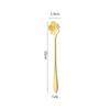 Stainless Steel Long Handle Cherry Blossom Coffee & Dessert Spoon