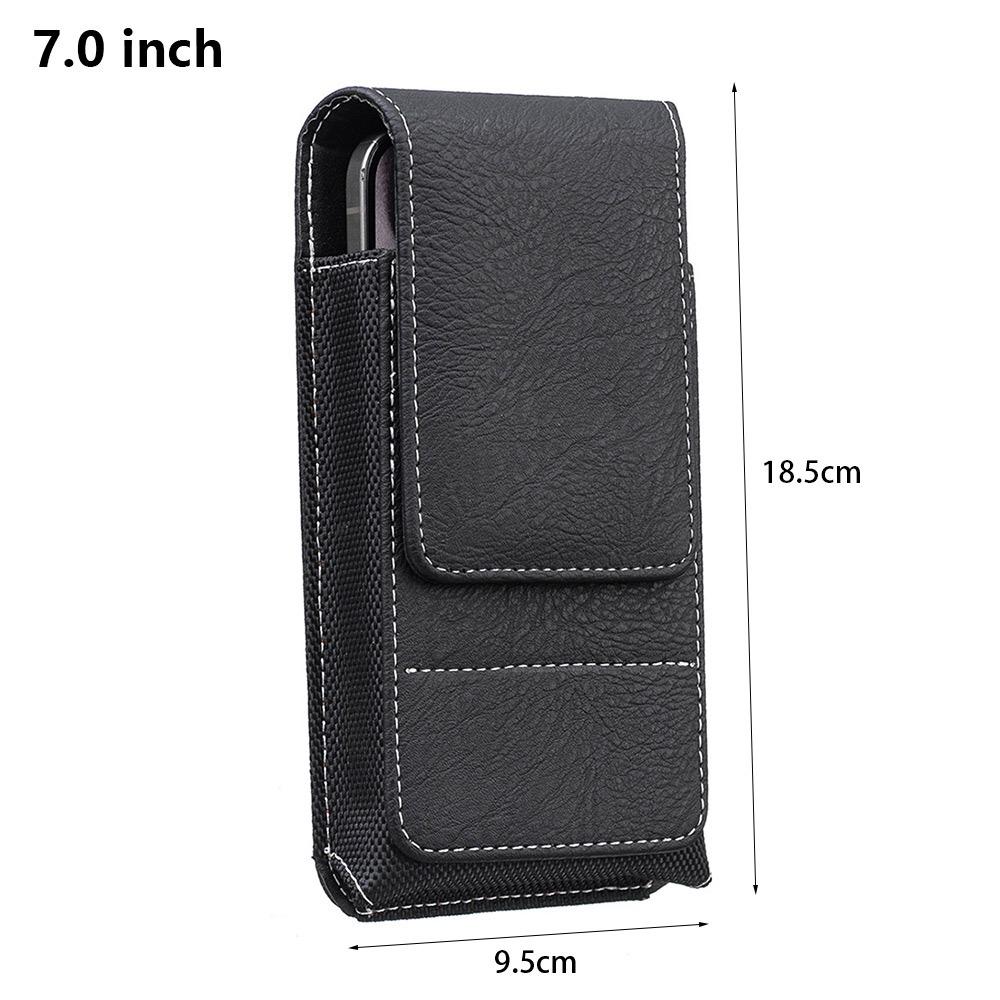 1 Stück Neue PU-Leder Handy-Hüfttasche Outdoor-Camping Universelle Hüfttasche Handyhülle 5-7 Zoll Handy-Gürtelclip für Smartphone