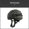 MICH2000 Tactical Helmet Cover with CP Camouflage & Black MC Mickey Counterweight Accessory Pouch