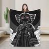 Soft Warm BlanketBoy Girl Camping Kasane Teto Character Throw Blanket  Flannel Bedspread For Couch Street Trend Sofa Bed Cover