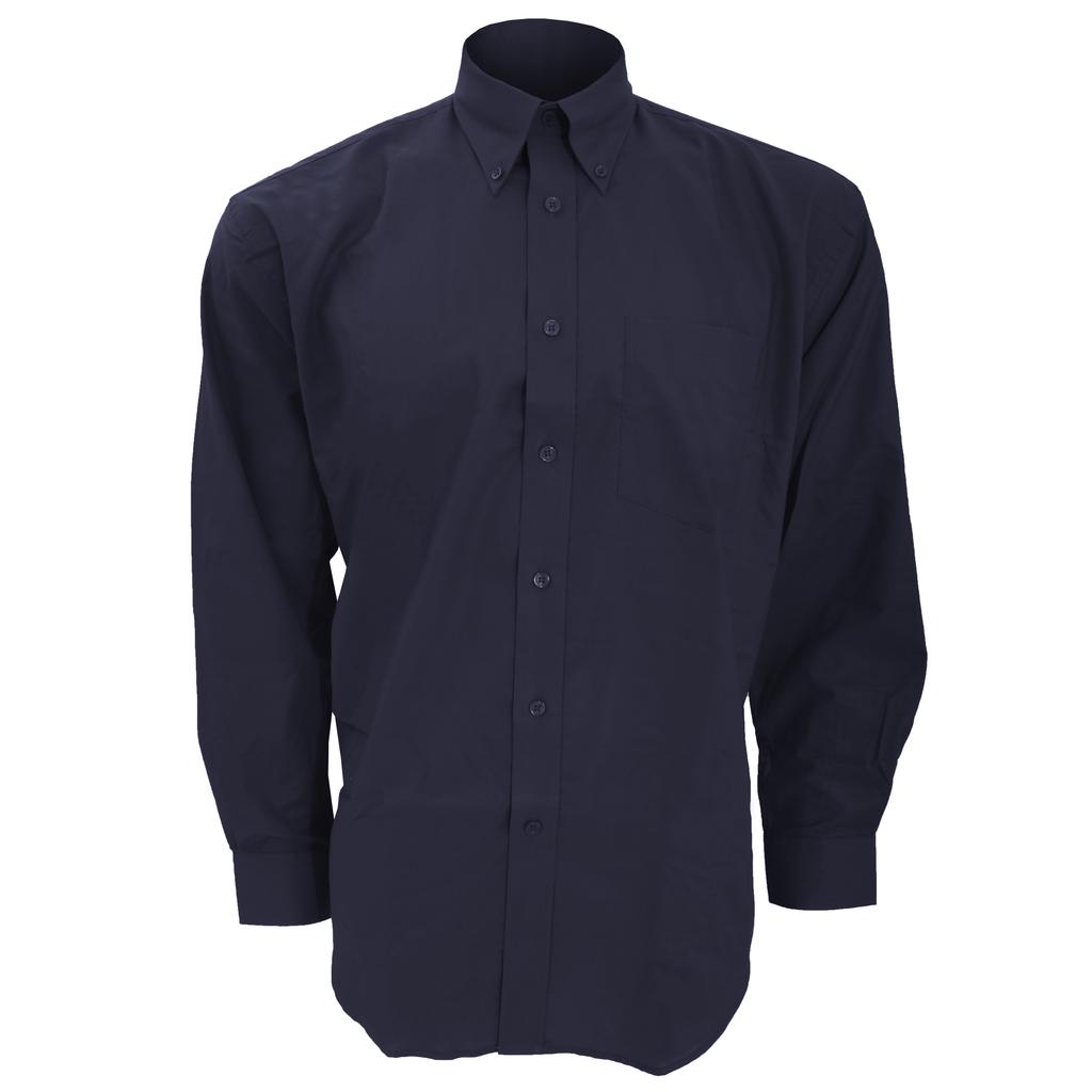 Kustom Kit Mens Workwear Oxford Long Sleeve Shirt