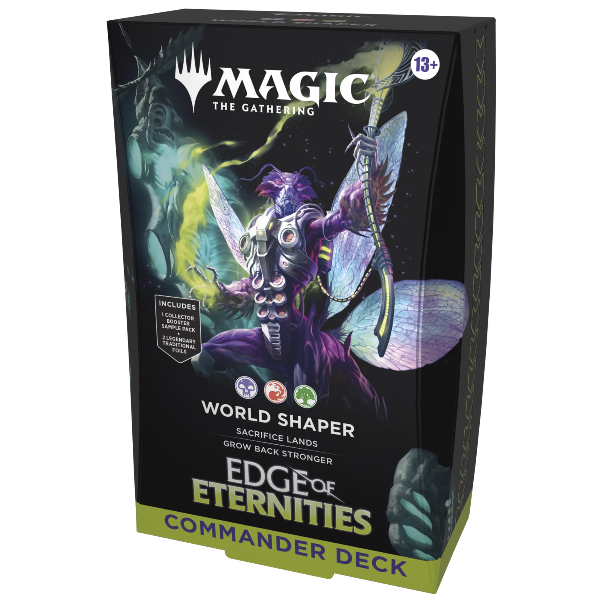 The End of the Gathering Commander Deck World Shaper 2 card collector booster sample packs Magic - (100-card deck, + accessories)