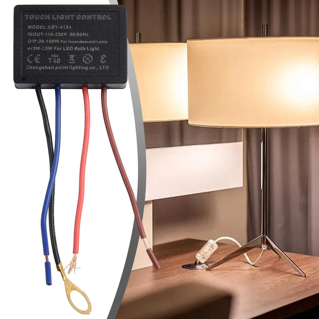 Control Dimmer Touch Switch Home Hotel Office Black Bulb Light Lighting Parts Module Sensor Replacement Table Lamp