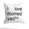 Yaoi Yuri Collection Pillow Case Sofa Living Room Bedroom Headboard Backrest Cushion Square Cushion Nap Time