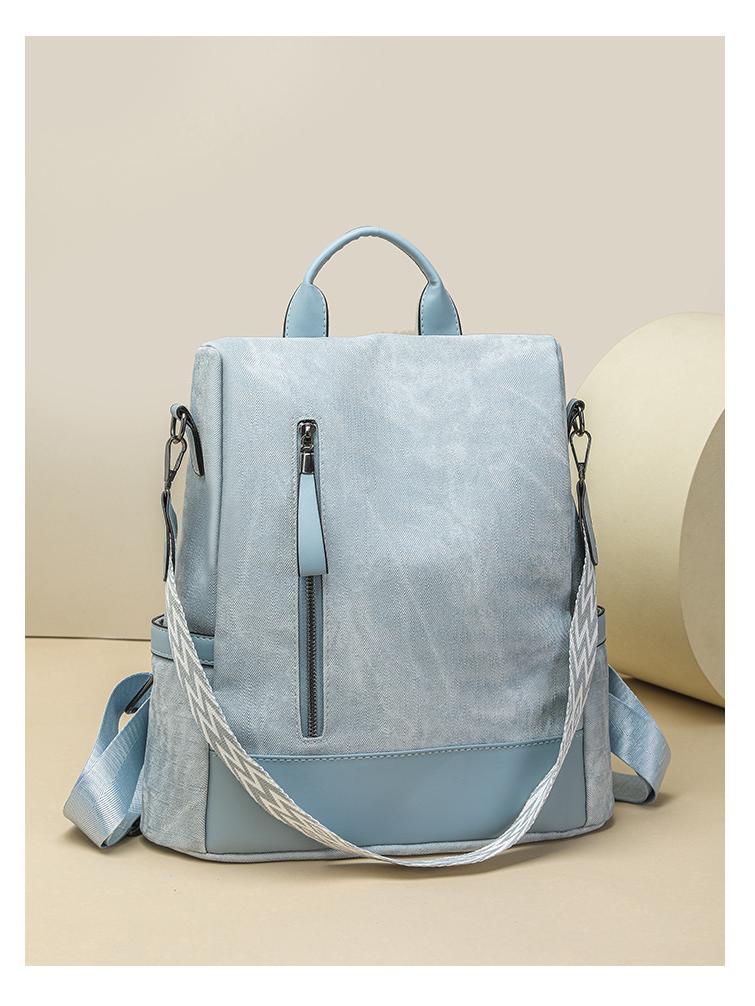 

Korean Style Women s Anti-theft Backpack, Large Capacity, Soft Leather, Multi-use, Autumn 2025 Collection 31x15x33
