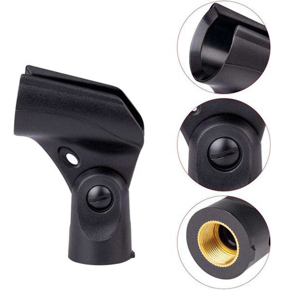 AA58 4 Pieces Universal Microphone Clip Holder with 5/8 Inch Male To 3/8 Inch Female Nut Adapters