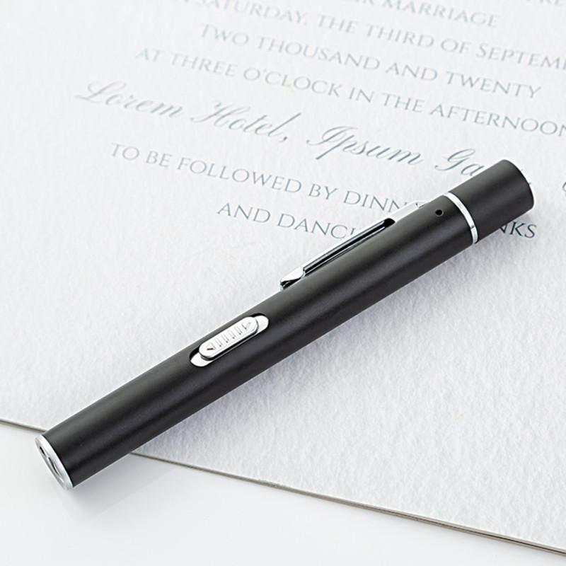 hot! Portable Dual Light Source LED Stainless Steel Nursing Penlight Flashlight for Students Doctors