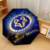 Leicester City Automatic 3‑Fold Umbrella 8‑Rib Windproof Folding Umbrella Sun Rain Protection For Outdoor Travel Daily Use