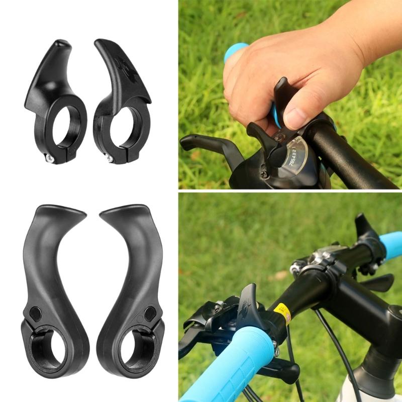 Mountain Bike Deputy Handle Replacement Horn Shape Adjustable Handlebar Thumb Grip Bicycles Extension Handlebar