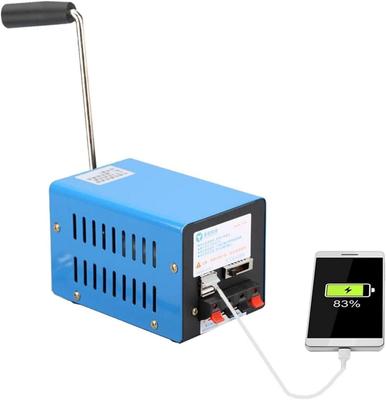 GHDVOP Hand-Crank Generator, Compact, Smartphone Charging, Emergency Power Charger, USB Output, Portable Outdoor Generator, Convenient To Carry, Energ