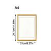 Decorative Ornaments A4 Certificate Frame PVC DIY Wall Commercial Photo Picture Frame Document Holder Frame