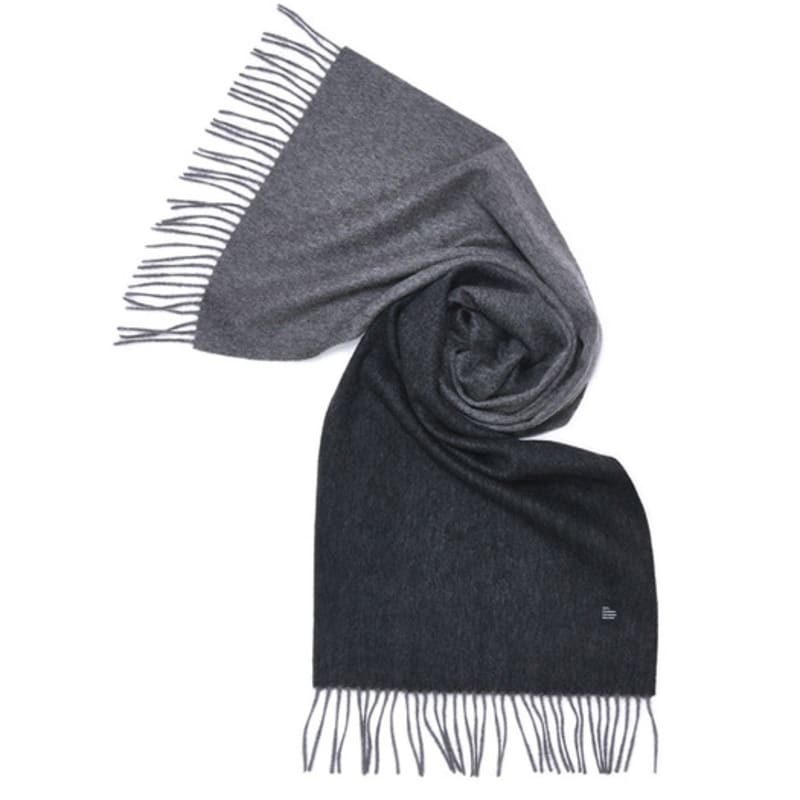 Velsey Classic 100 Faded Cashmere Muffler [BLACK GREY]