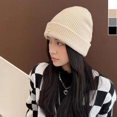 Women's Winter P-Point Knit Warm Fashion Beanie Hat