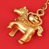 2026 Year Of Chinese Zodiac Horse Lucky Pendant Keychain Zinc Alloy Feng Shui Wealth Key Ring Women Men Bag Pendant