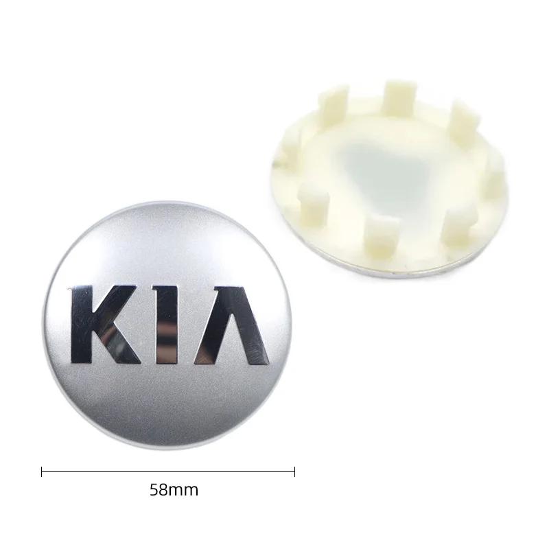 58MM Car Wheel Center Cover Auto Hub Caps Accessories For KIA EV6 Sorento Niro EV9 Sportage Cerato Forte Stonic Ceed Telluride