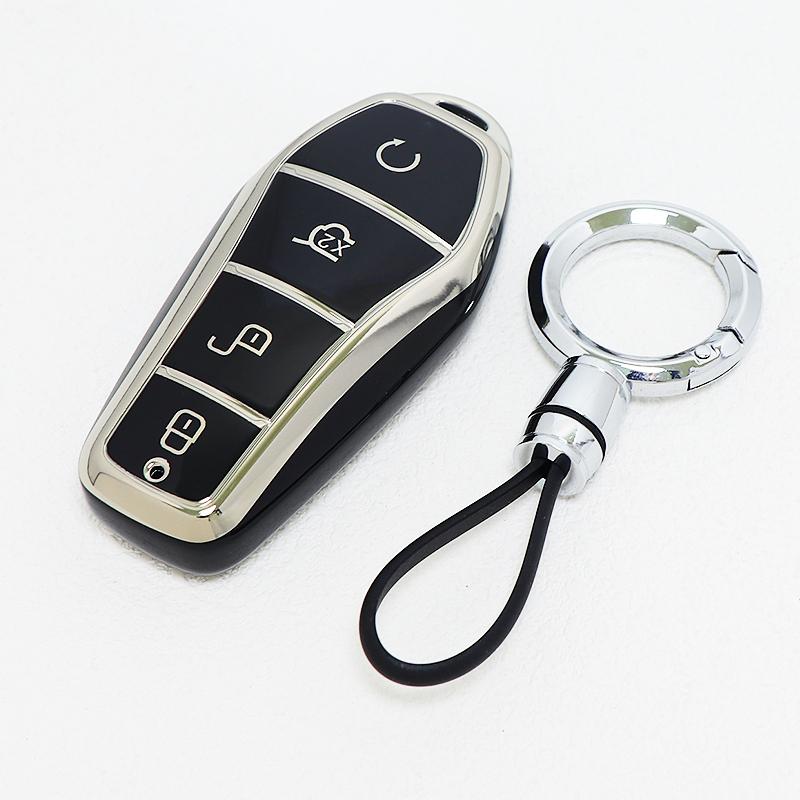 For Byd Song Pro Max Yuan Dolphin E2 Han Ev Tang Dm Qin Plus Car Key Cover Case Holder Shell Protector Auto Keyless Accessories