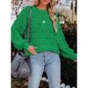 Autumn and winter new hairball knitted sweater loose long sleeve pullover sweater women's clothing