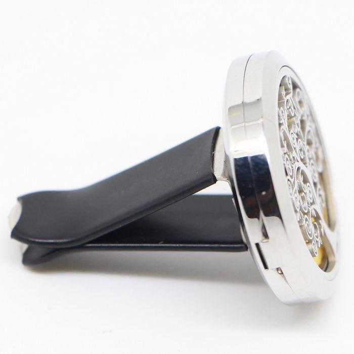 Zen'Arôme Diffuseur Voiture Arbre De Vie Clip'Arôme - Diffuseur Parfum Et Huile Essentielle - Acier Inox + 5 Buvards Réutilisables