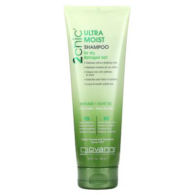 2chic, Ultra-Moist Shampoo, for Dry and Damaged Hair, Avocado + Olive Oil, 8.5 Fl Oz (250 Ml)