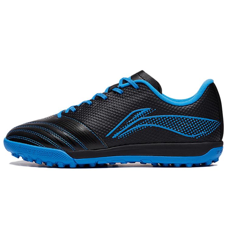 

New LiNing Support Low-Top Kids Soccer Shoes Black Blue Kids ASTT010-6 35.5