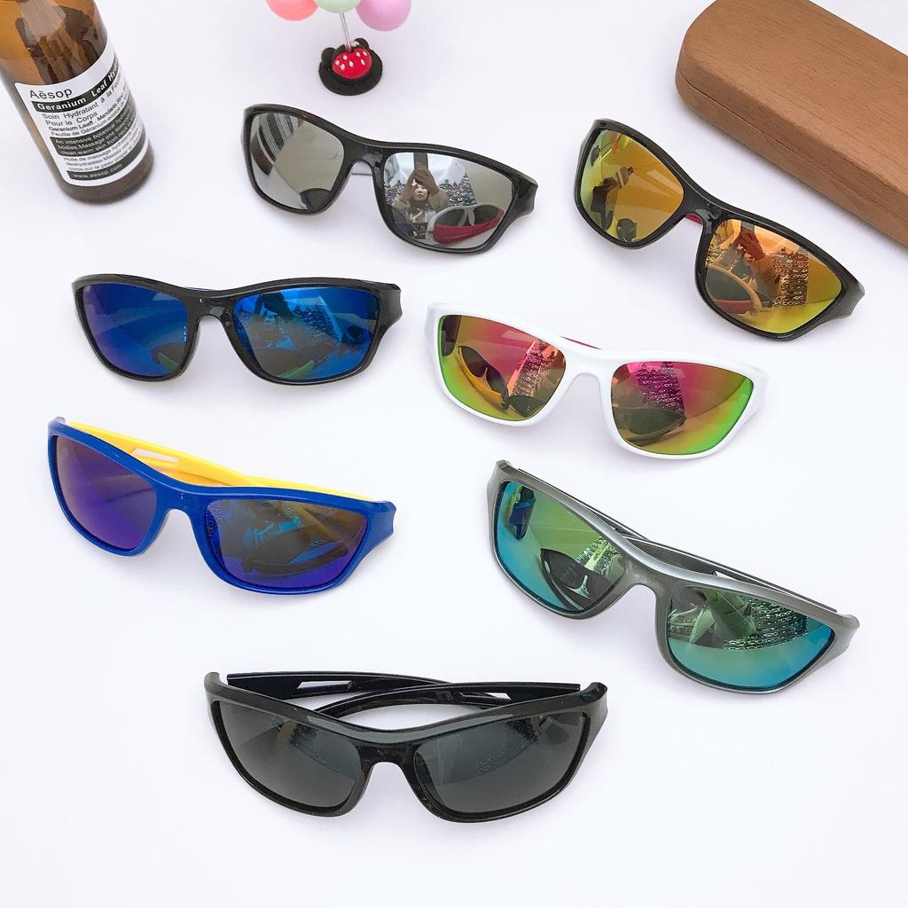Children'S Bright Black Frame Sports Going Out Eye Protection 3D Three-Dimensional Sunshade Sunscreen Glasses