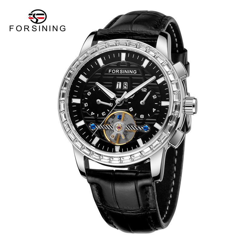 Forsining Men S Fashion Casual Tourbillon Multifunctional Automatic Mechanical Watch