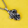 Antique Titanium Steel Viking Cross Necklace For Men Fade Resistant Pendant Jewelry