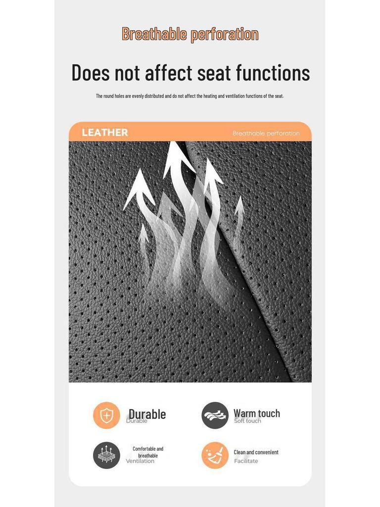 All-Season Leather Seat Covers for BYD Han L 2025 Model - Universal Fit
