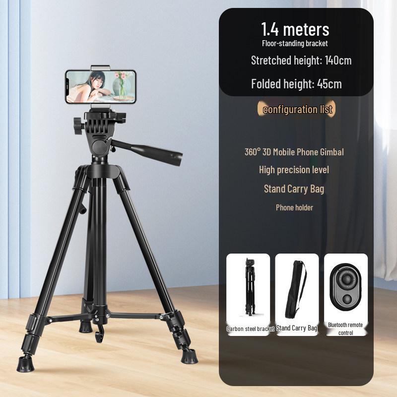2024 Universal Phone Holder with Fill Light for Live Streaming and Outdoor Content Creators
