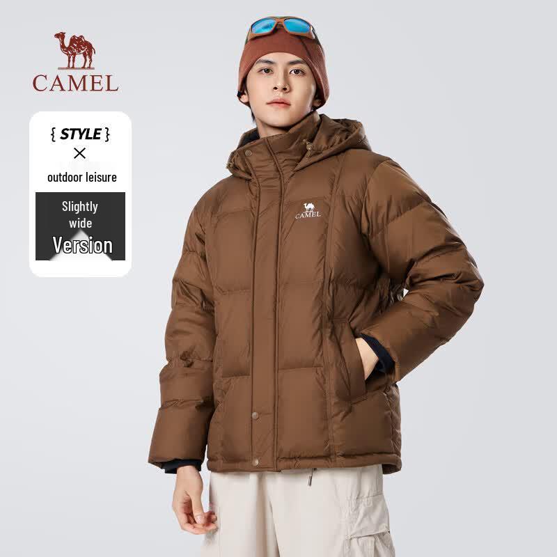 Camel Volcano 656 Unisex Hooded Puffer Down Jacket XXL