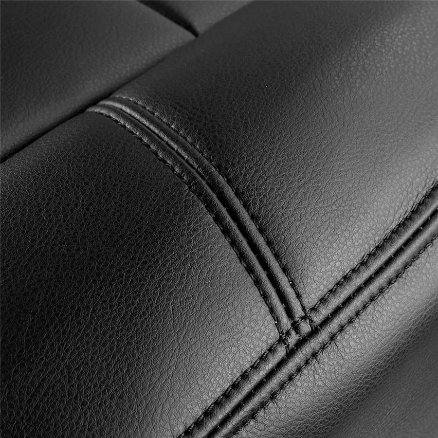 For 2007-14 Chevy Silverado 1500 2500 HD Driver Bottom PU Leather Seat Cover Black