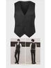 Men's Korean Style Slim Suit Vest - Business Casual for Spring & Autumn, Professional Groomsmen Dress Vest