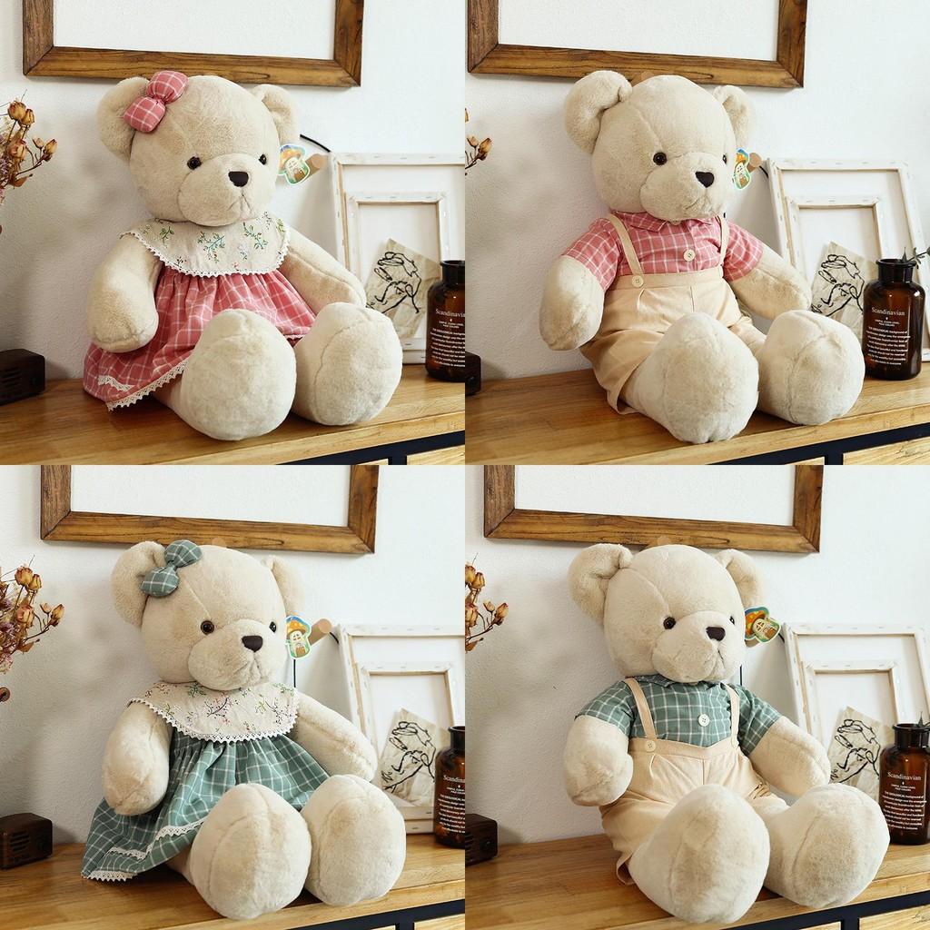 Bear Cute Plush Toy Soft Cartoon Stuffed Animal Kids Birthday Decoration Gift