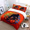 Cyclist Silhouette Art Print Bedding Duvet Cover Set Duvet Cover Pillowcases  (1*Duvet Cover 2*Pillowcases, without duvet insert)