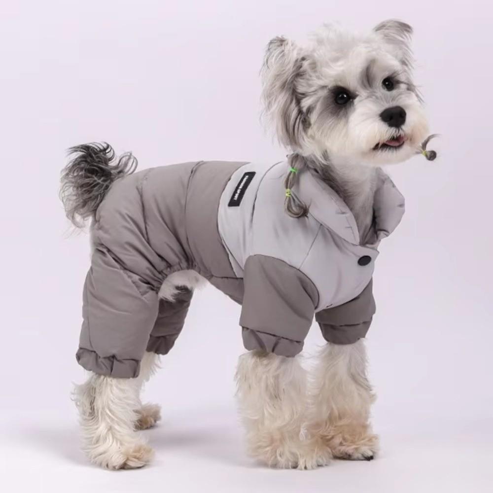 Waterproof Fabric Dog Jumpsuit Padded Cotton Puppy Down Jacket Soft Dog Jacket Winter Season